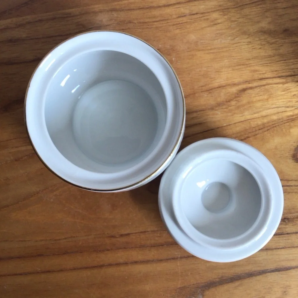 Vintage Scherzer Bavaria Floral Porcelain Covered Sugar Bowl and Creamer Set